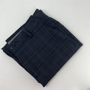 UNDER ARMOUR PERFORMANCE GOLF PANTS Men's 34 X‎ 34 Dark Gray Plaid